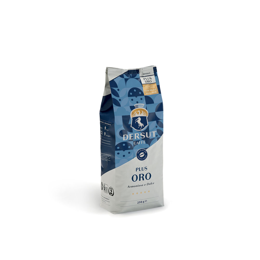 Confezione da 250g - CAFFÈ IN GRANI PLUS ORO